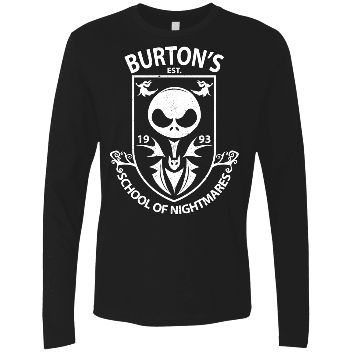 T-Shirts Black / Small Burtons School of Nightmares Men's Premium Long Sleeve