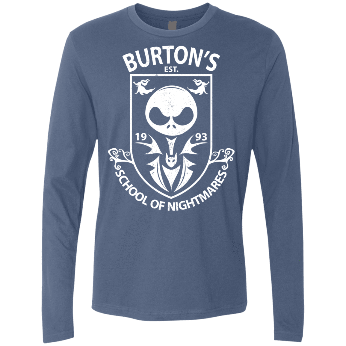 T-Shirts Indigo / Small Burtons School of Nightmares Men's Premium Long Sleeve