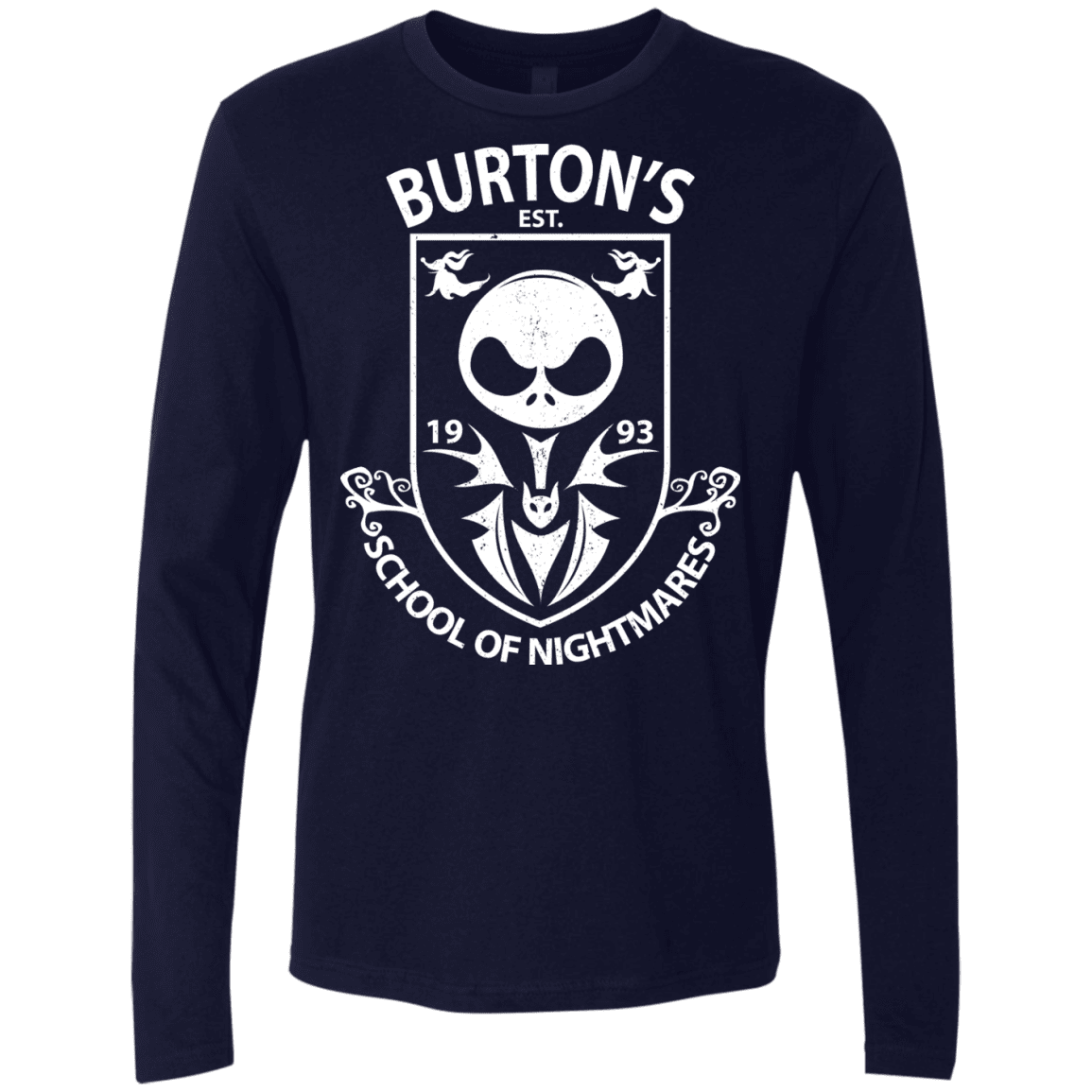 T-Shirts Midnight Navy / Small Burtons School of Nightmares Men's Premium Long Sleeve