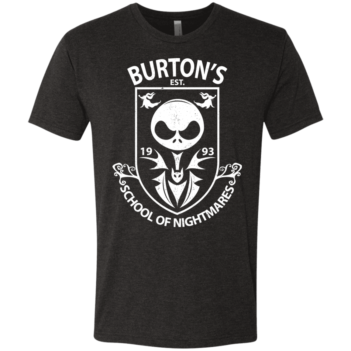 T-Shirts Vintage Black / Small Burtons School of Nightmares Men's Triblend T-Shirt