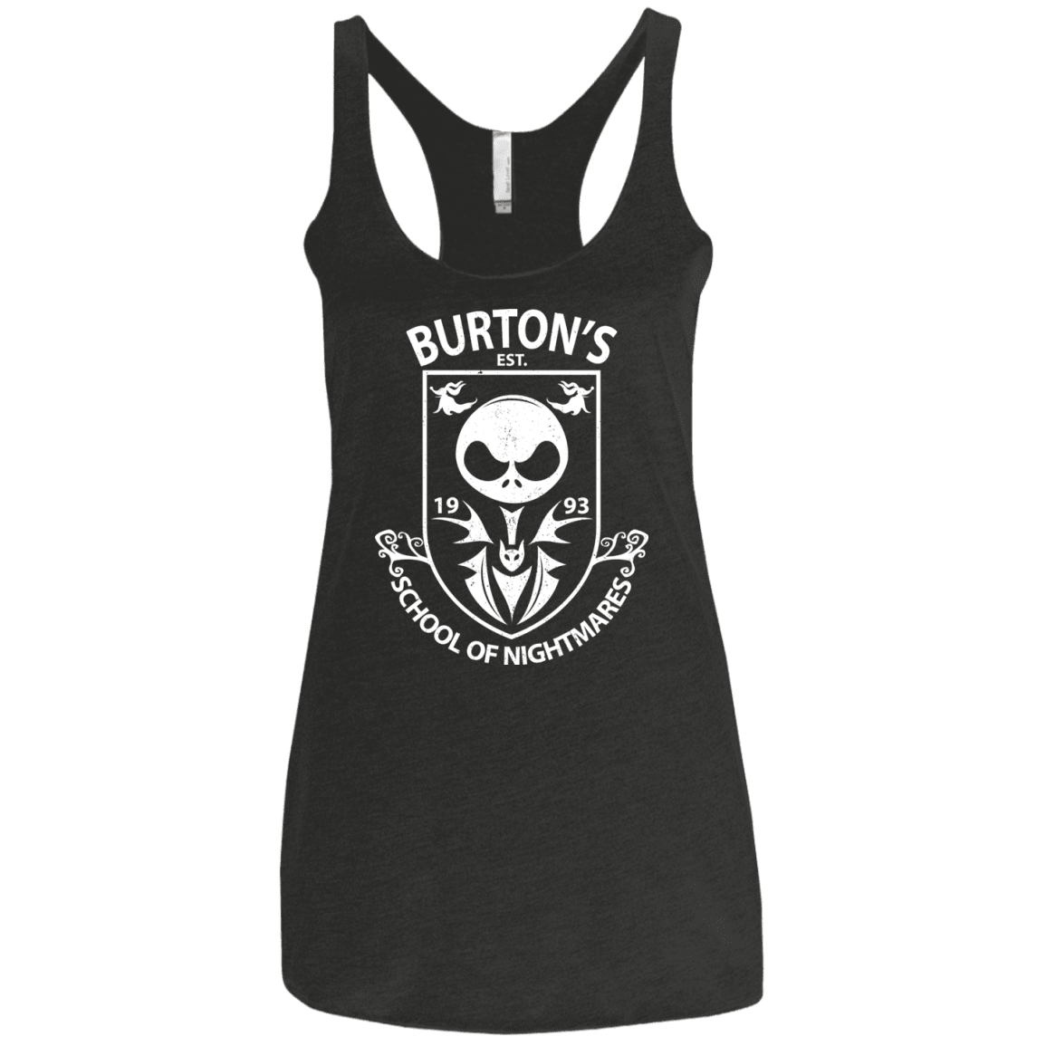 T-Shirts Vintage Black / X-Small Burtons School of Nightmares Women's Triblend Racerback Tank