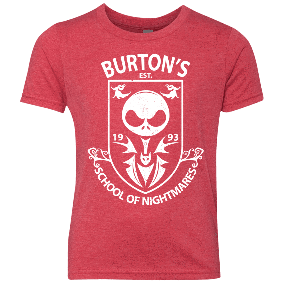 T-Shirts Vintage Red / YXS Burtons School of Nightmares Youth Triblend T-Shirt