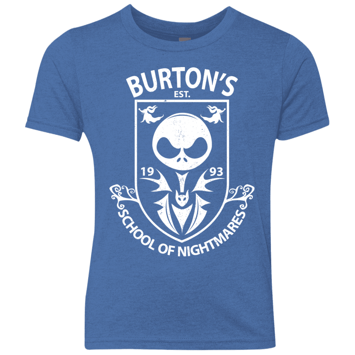 T-Shirts Vintage Royal / YXS Burtons School of Nightmares Youth Triblend T-Shirt