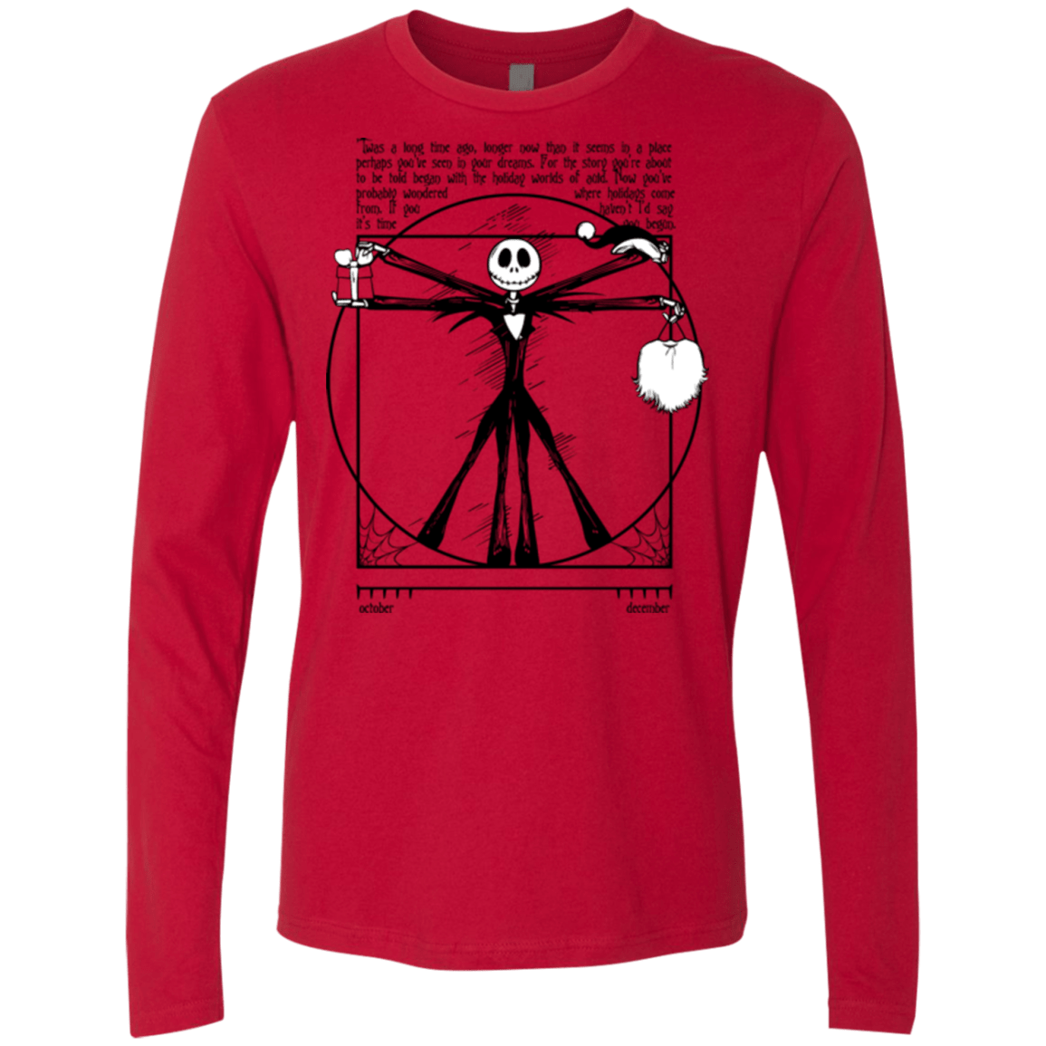 T-Shirts Red / Small Burtruvian Man Men's Premium Long Sleeve
