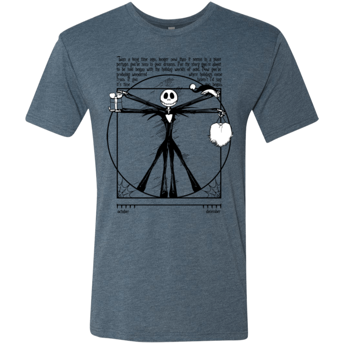 T-Shirts Indigo / Small Burtruvian Man Men's Triblend T-Shirt