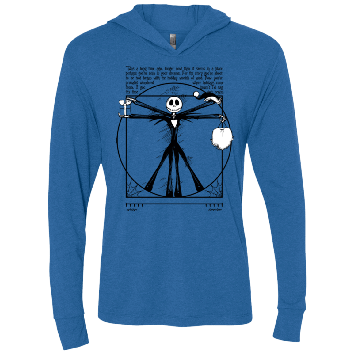 T-Shirts Vintage Royal / X-Small Burtruvian Man Triblend Long Sleeve Hoodie Tee