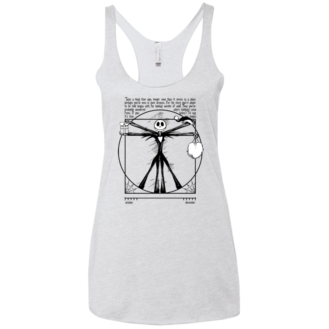 T-Shirts Heather White / X-Small Burtruvian Man Women's Triblend Racerback Tank