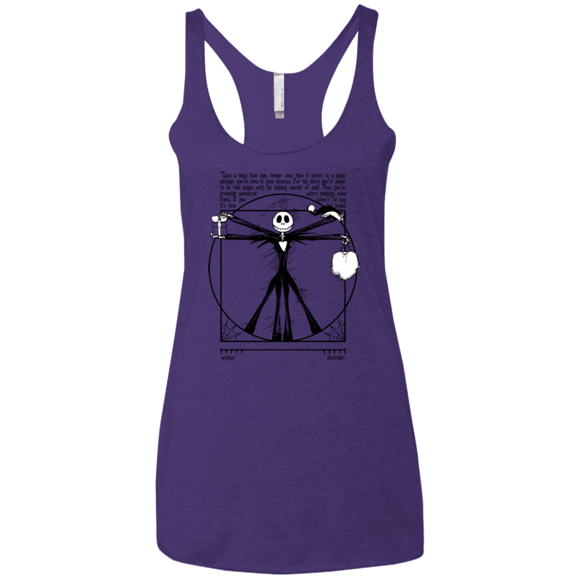 T-Shirts Purple / X-Small Burtruvian Man Women's Triblend Racerback Tank