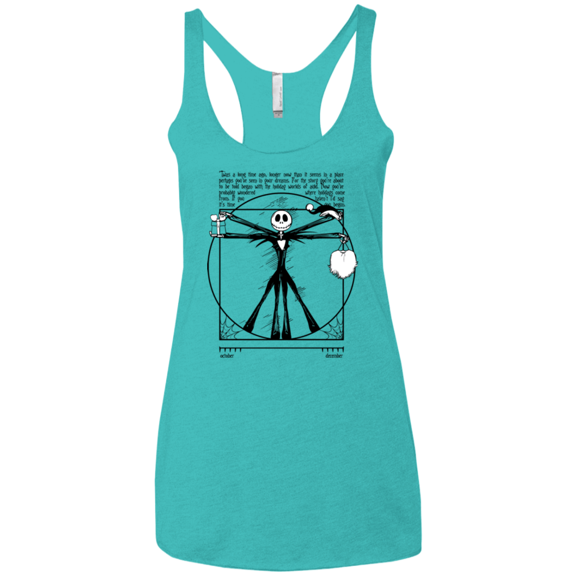 T-Shirts Tahiti Blue / X-Small Burtruvian Man Women's Triblend Racerback Tank