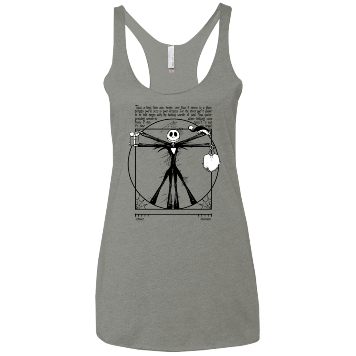 T-Shirts Venetian Grey / X-Small Burtruvian Man Women's Triblend Racerback Tank