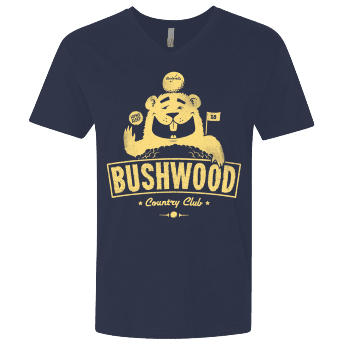 T-Shirts Midnight Navy / X-Small Bushwood Men's Premium V-Neck