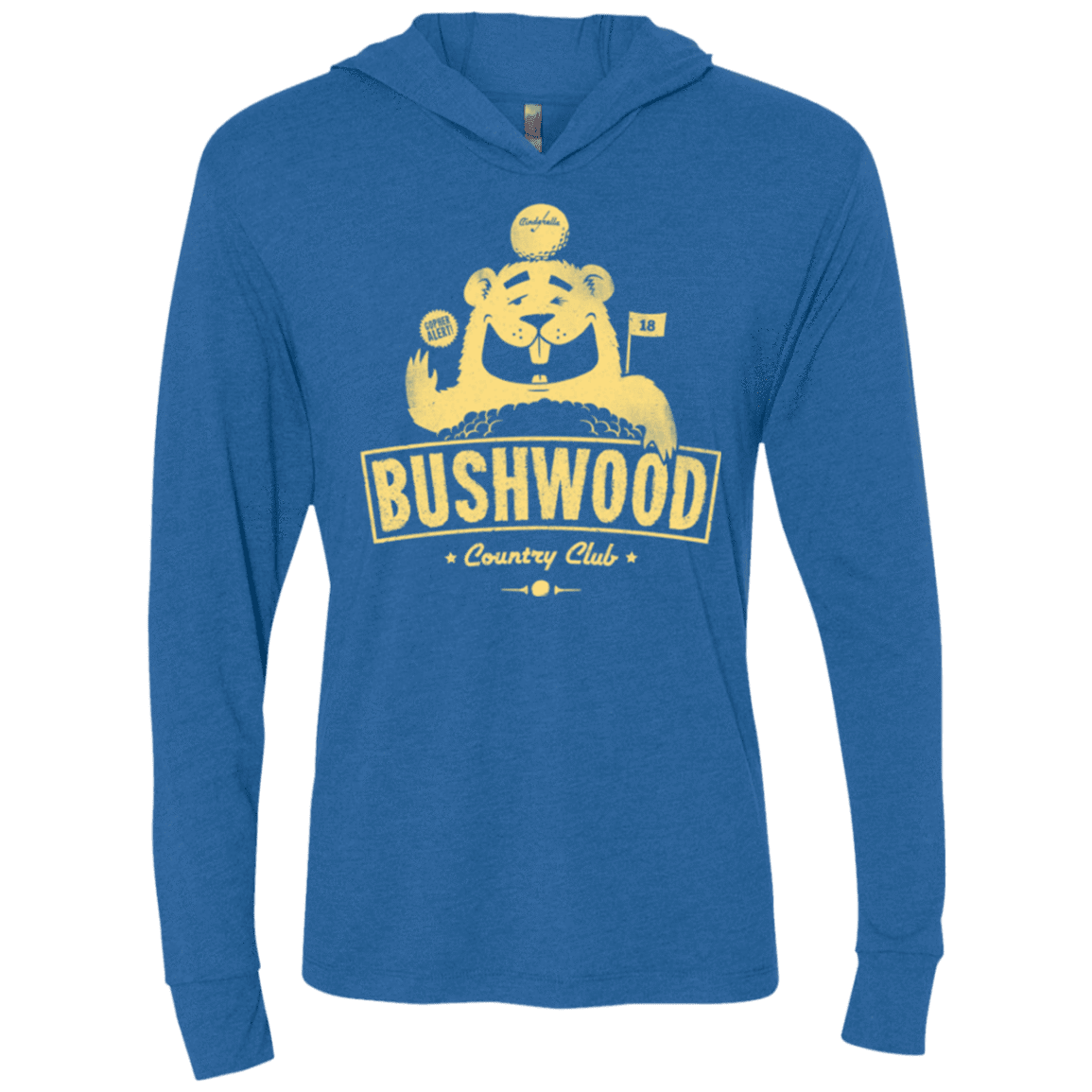 T-Shirts Vintage Royal / X-Small Bushwood Triblend Long Sleeve Hoodie Tee