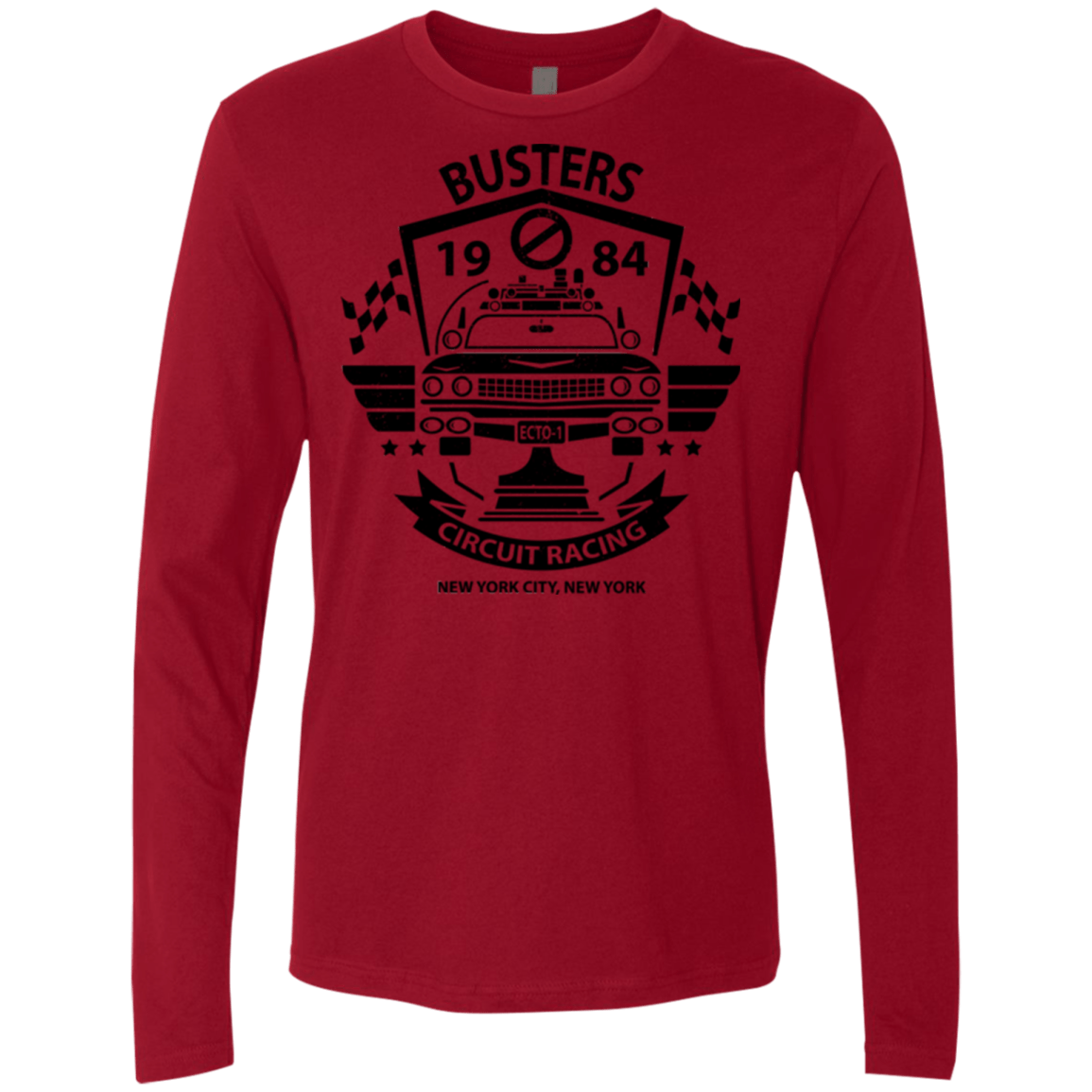 T-Shirts Cardinal / Small Busters Circuit Men's Premium Long Sleeve
