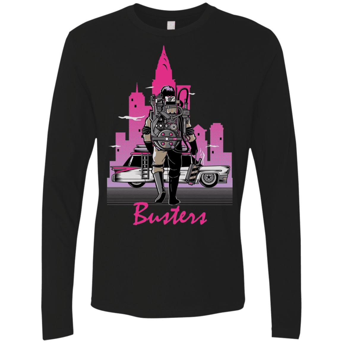 T-Shirts Black / Small BUSTERS DRIVE Men's Premium Long Sleeve