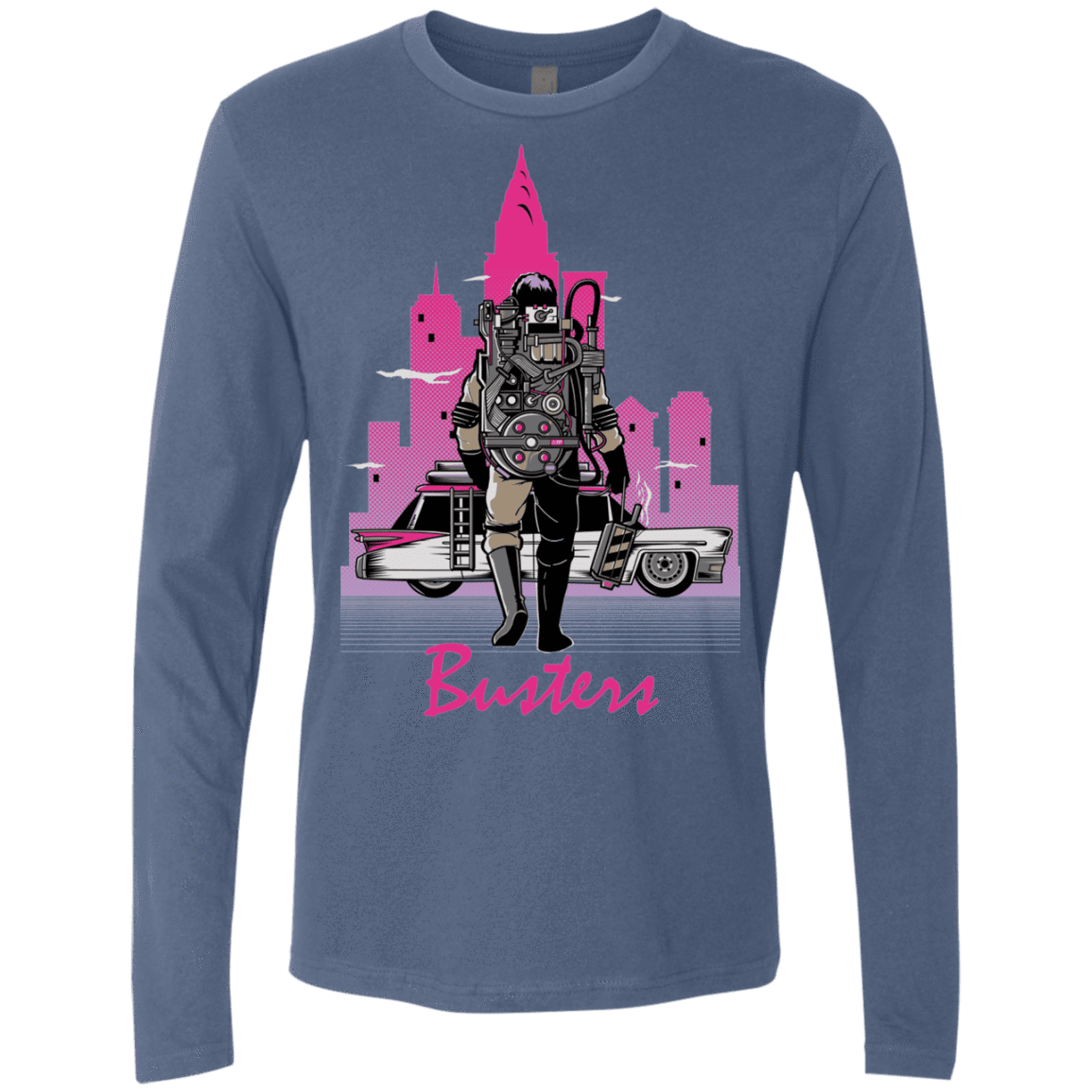 T-Shirts Indigo / Small BUSTERS DRIVE Men's Premium Long Sleeve