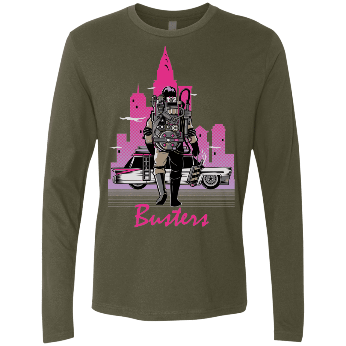 T-Shirts Military Green / Small BUSTERS DRIVE Men's Premium Long Sleeve