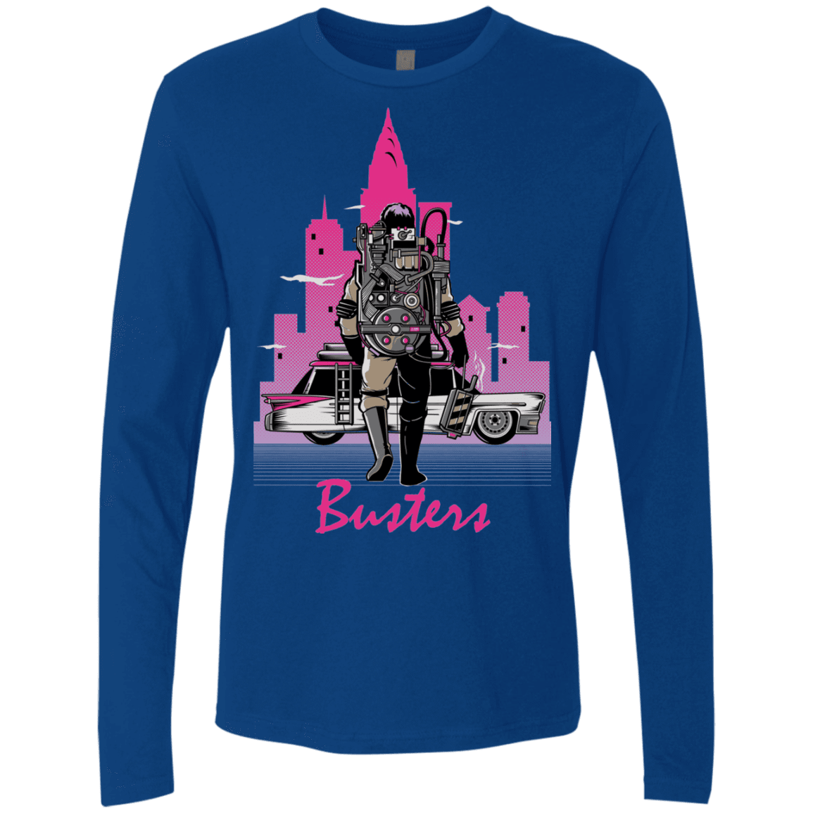 T-Shirts Royal / Small BUSTERS DRIVE Men's Premium Long Sleeve
