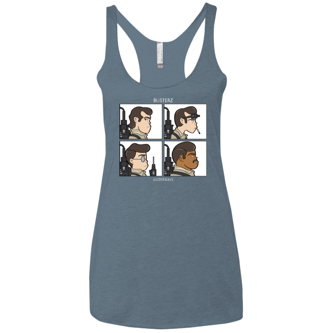 T-Shirts Indigo / X-Small Busterz Women's Triblend Racerback Tank