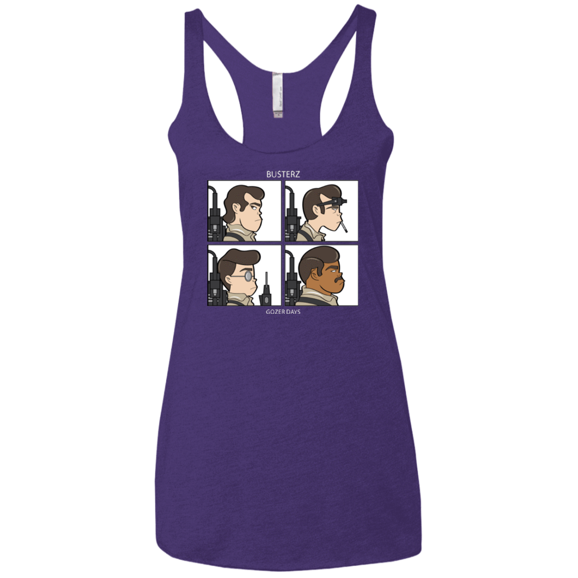 T-Shirts Purple / X-Small Busterz Women's Triblend Racerback Tank