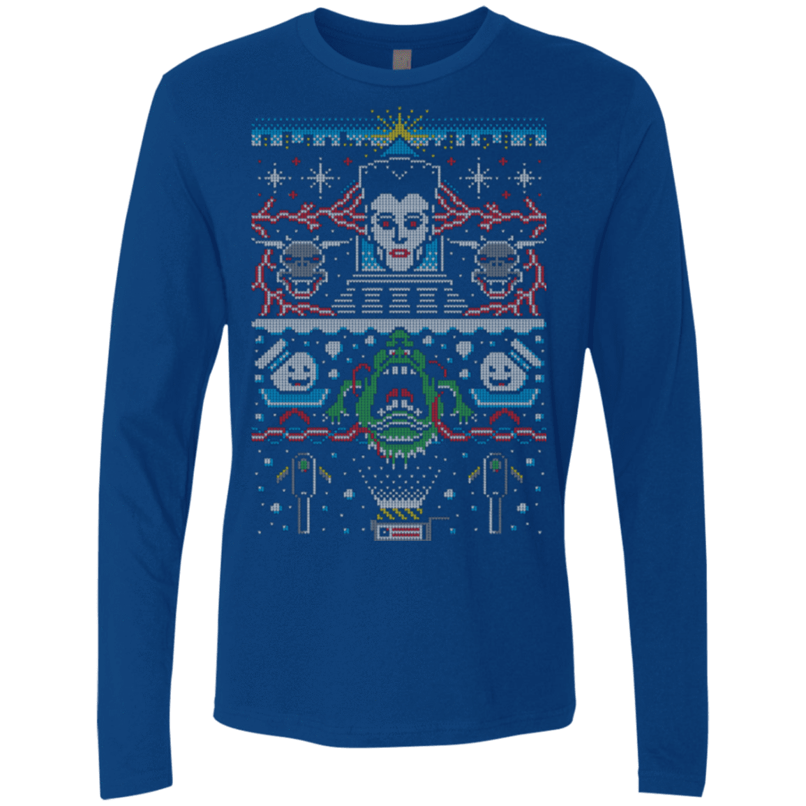 T-Shirts Royal / Small Bustin Christmas Men's Premium Long Sleeve