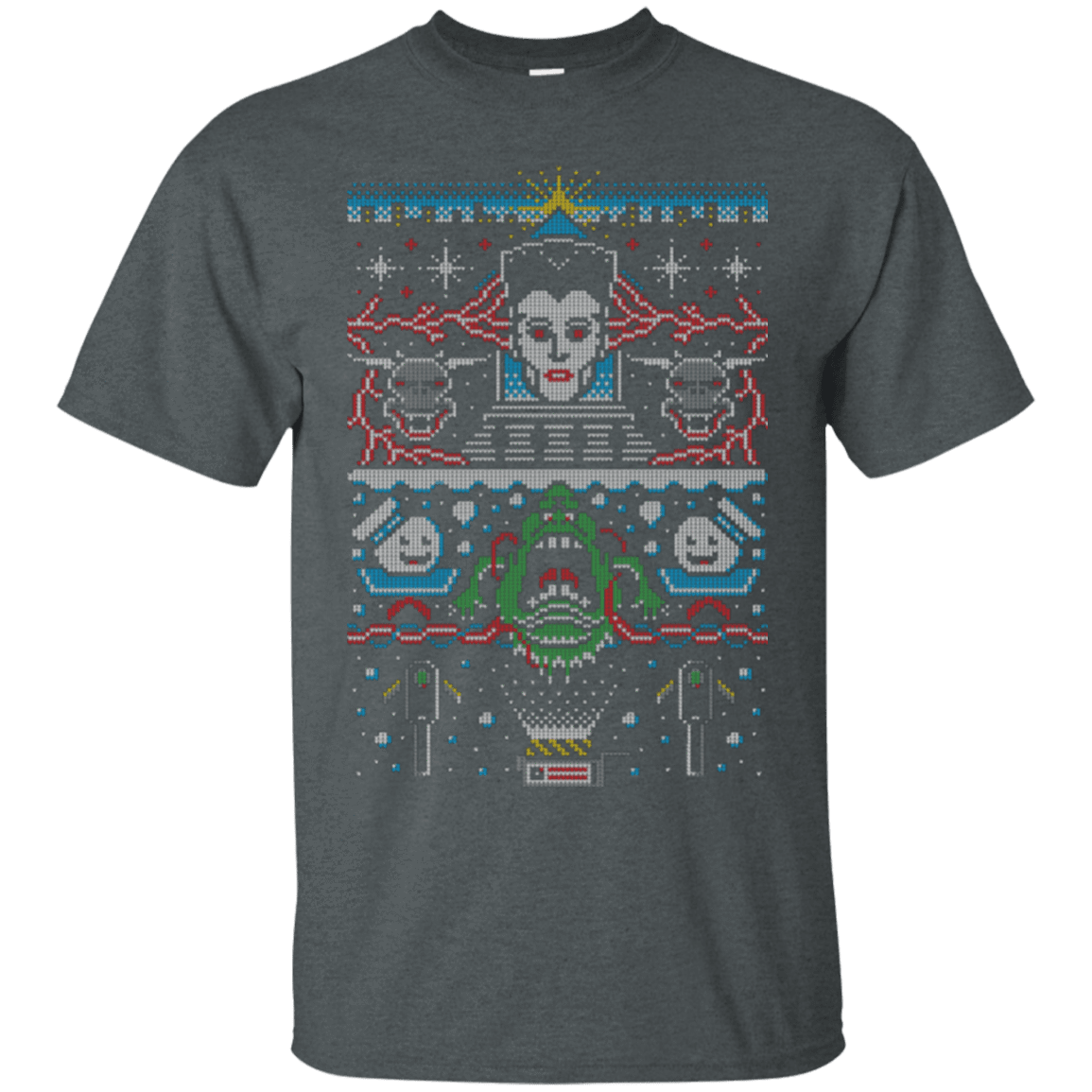 T-Shirts Dark Heather / Small Bustin Christmas T-Shirt