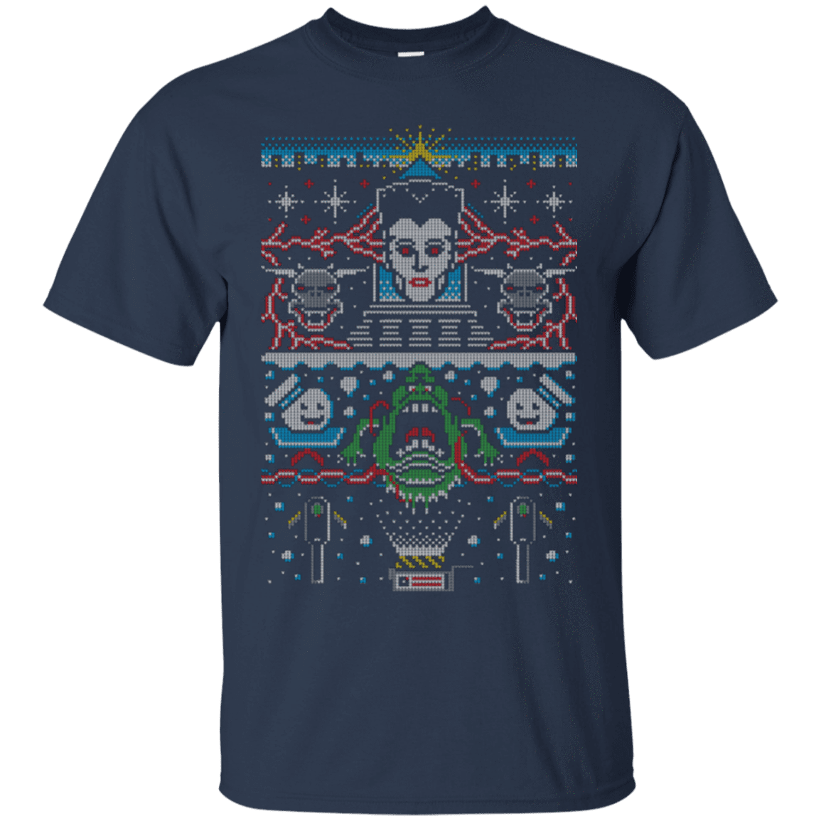 T-Shirts Navy / Small Bustin Christmas T-Shirt