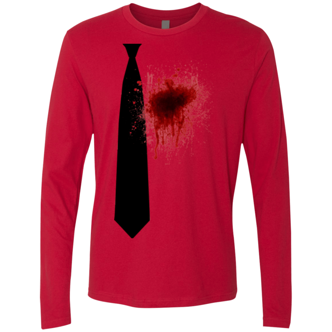 T-Shirts Red / Small Butcher tie Men's Premium Long Sleeve