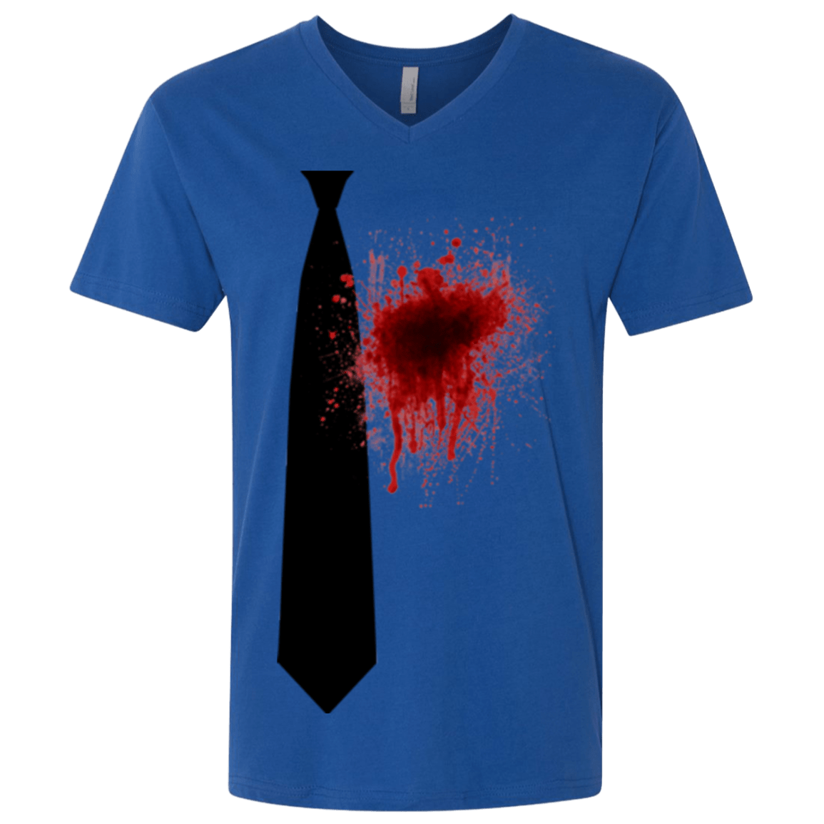 T-Shirts Royal / X-Small Butcher tie Men's Premium V-Neck