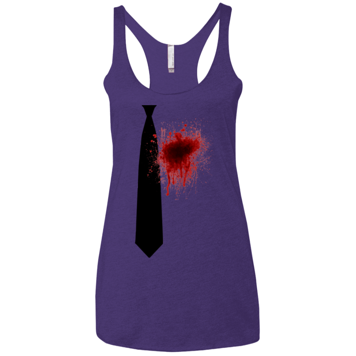 T-Shirts Purple / X-Small Butcher tie Women's Triblend Racerback Tank