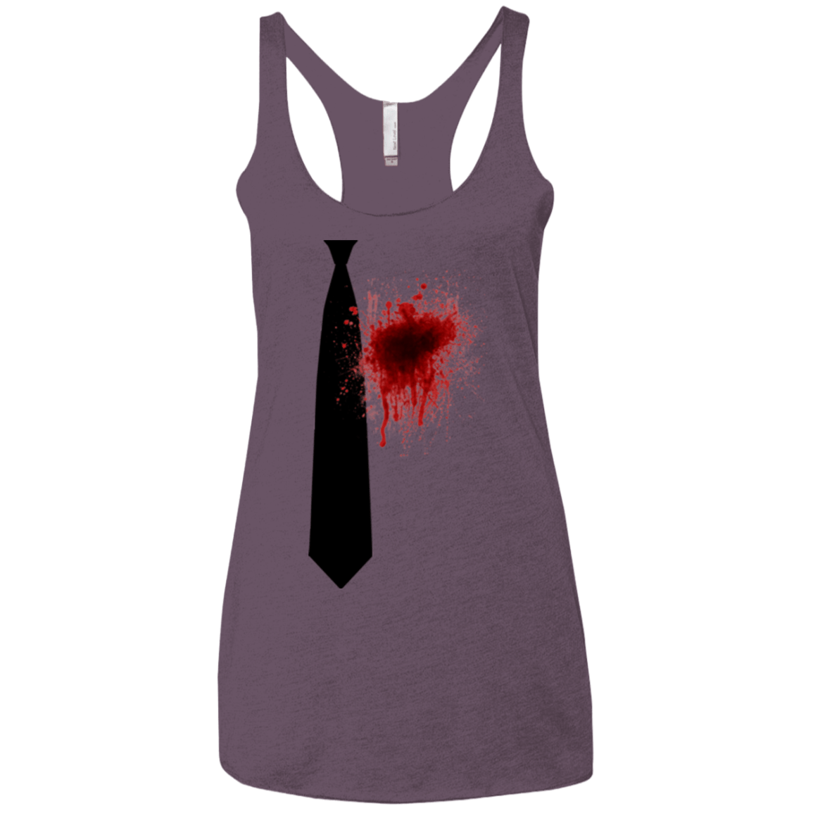 T-Shirts Vintage Purple / X-Small Butcher tie Women's Triblend Racerback Tank