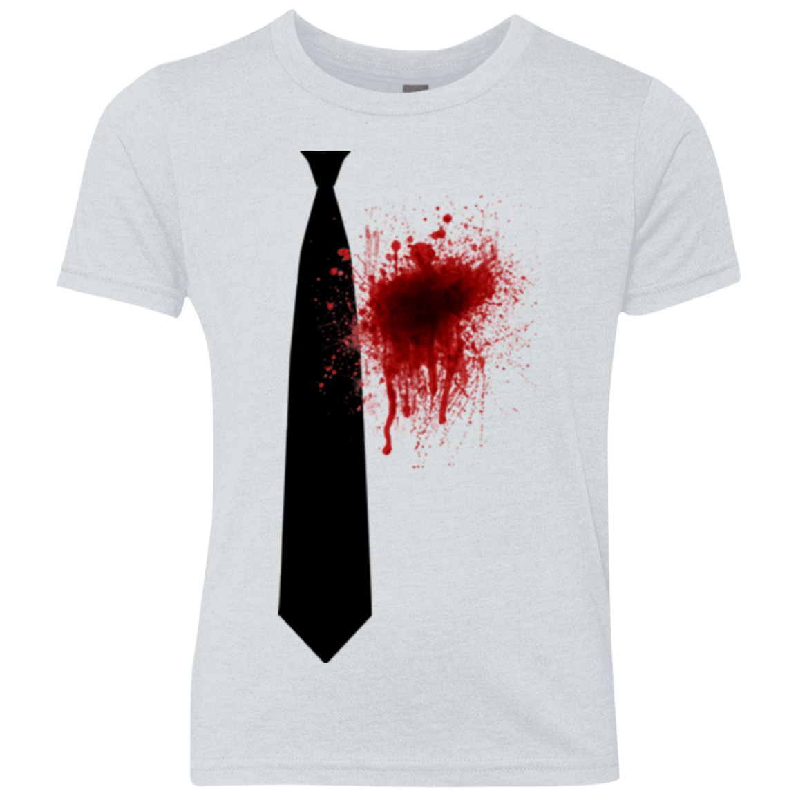 T-Shirts Heather White / YXS Butcher tie Youth Triblend T-Shirt