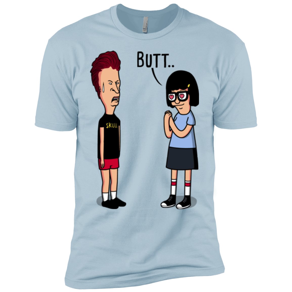 T-Shirts Light Blue / YXS butt.. Boys Premium T-Shirt