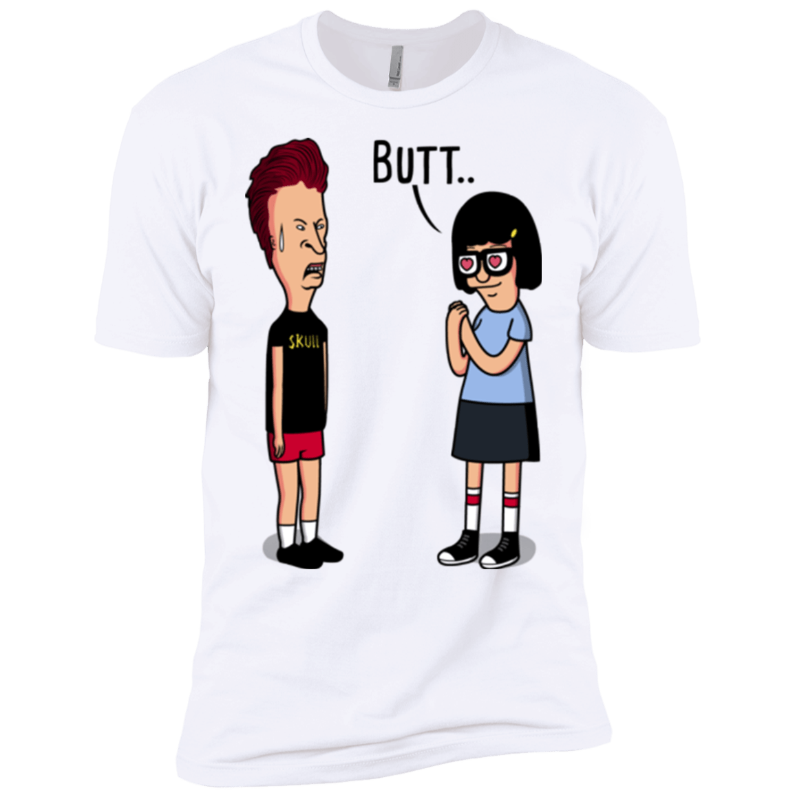 T-Shirts White / YXS butt.. Boys Premium T-Shirt