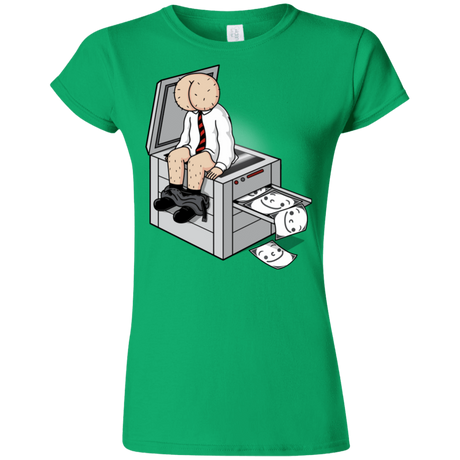 T-Shirts Irish Green / S Butt Face Copies Junior Slimmer-Fit T-Shirt