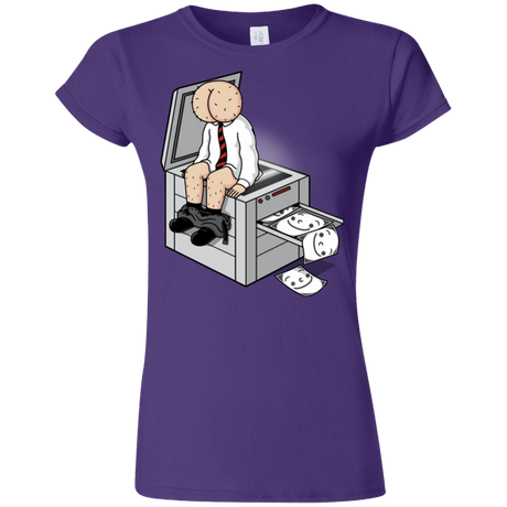 T-Shirts Purple / S Butt Face Copies Junior Slimmer-Fit T-Shirt