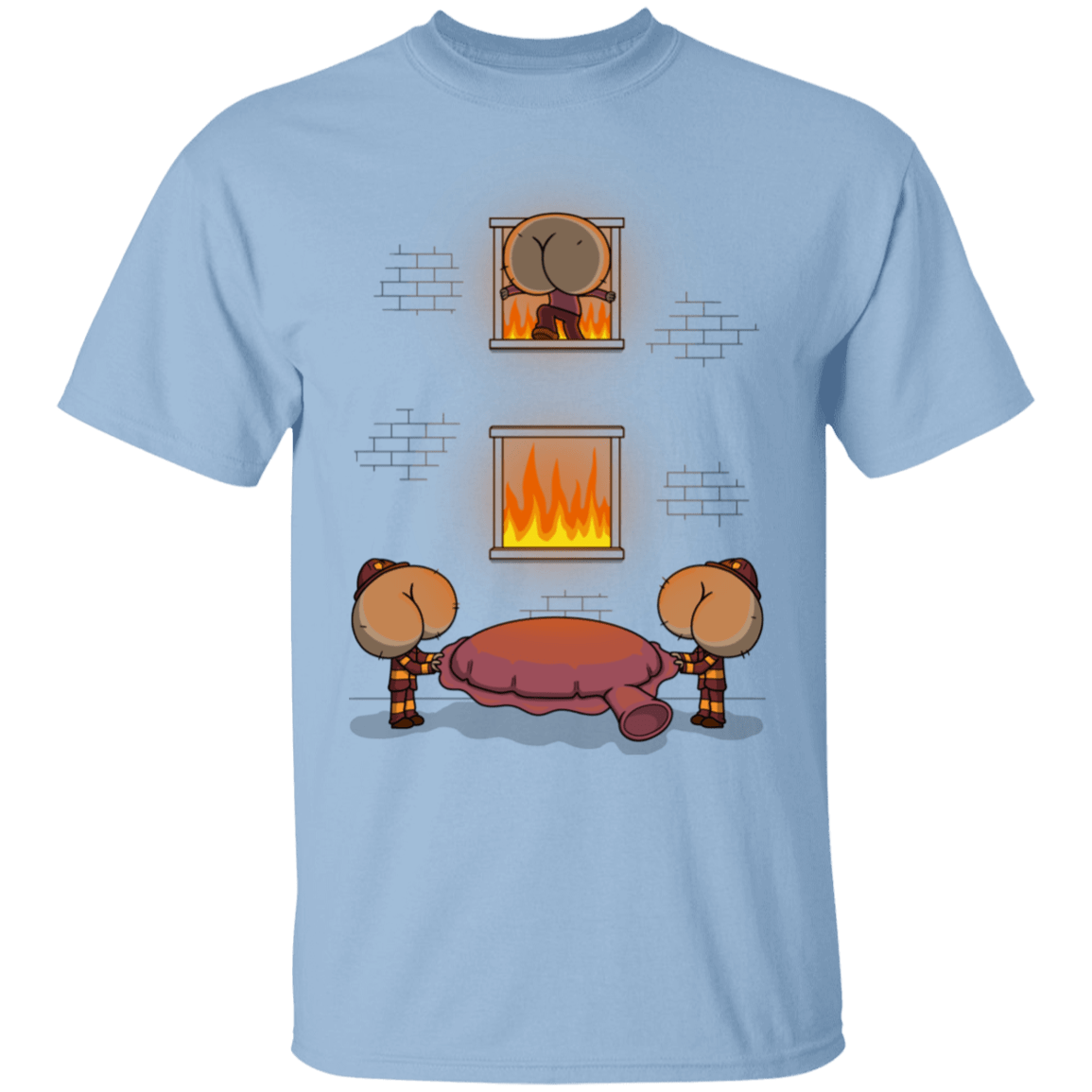 T-Shirts Light Blue / S Butt Jump T-Shirt