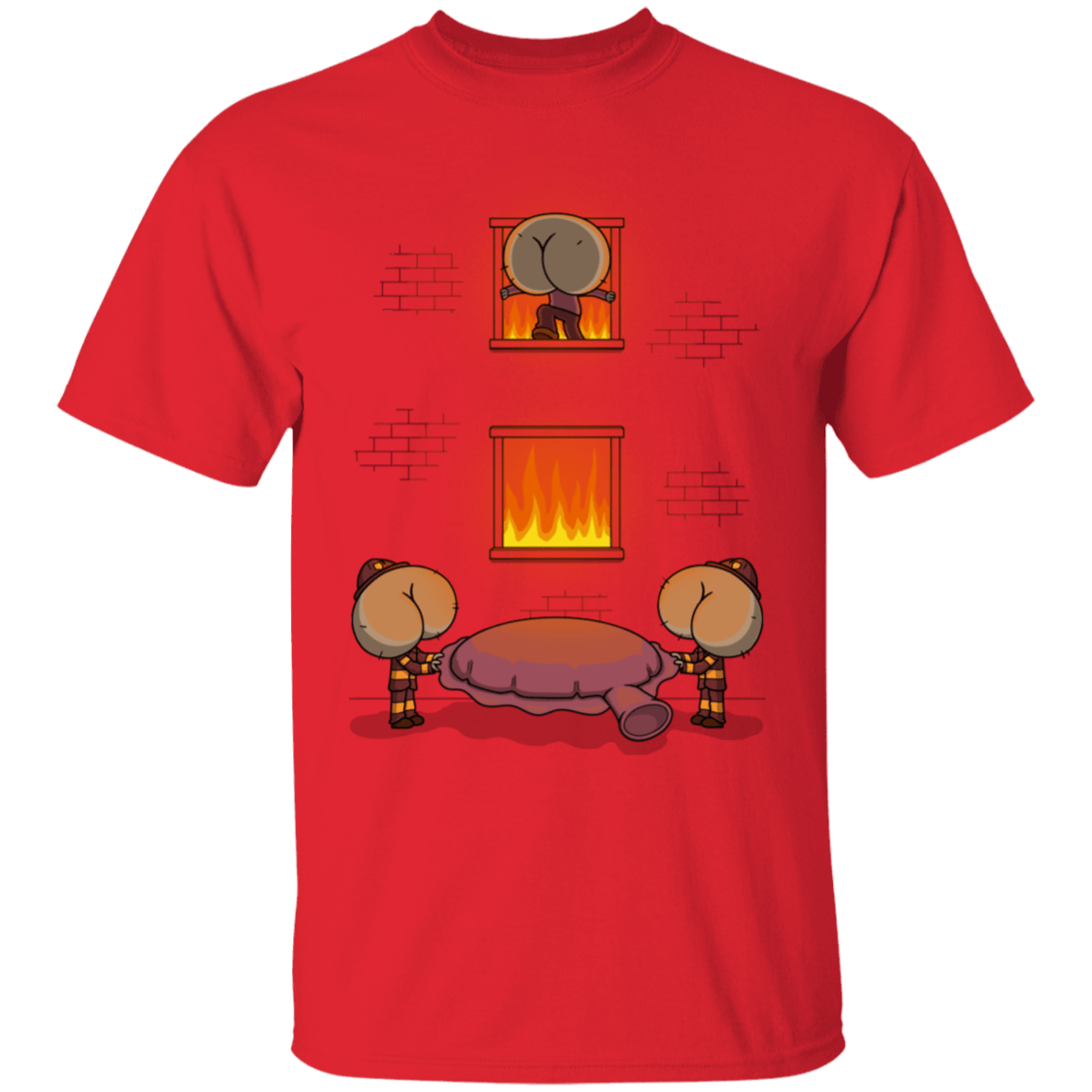 T-Shirts Red / S Butt Jump T-Shirt