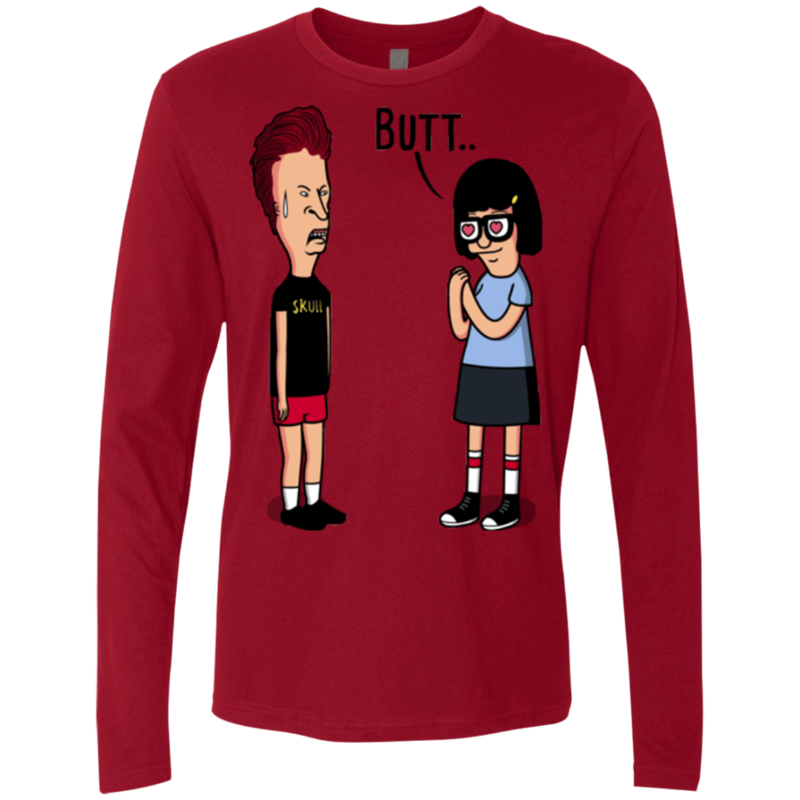 T-Shirts Cardinal / S butt.. Men's Premium Long Sleeve
