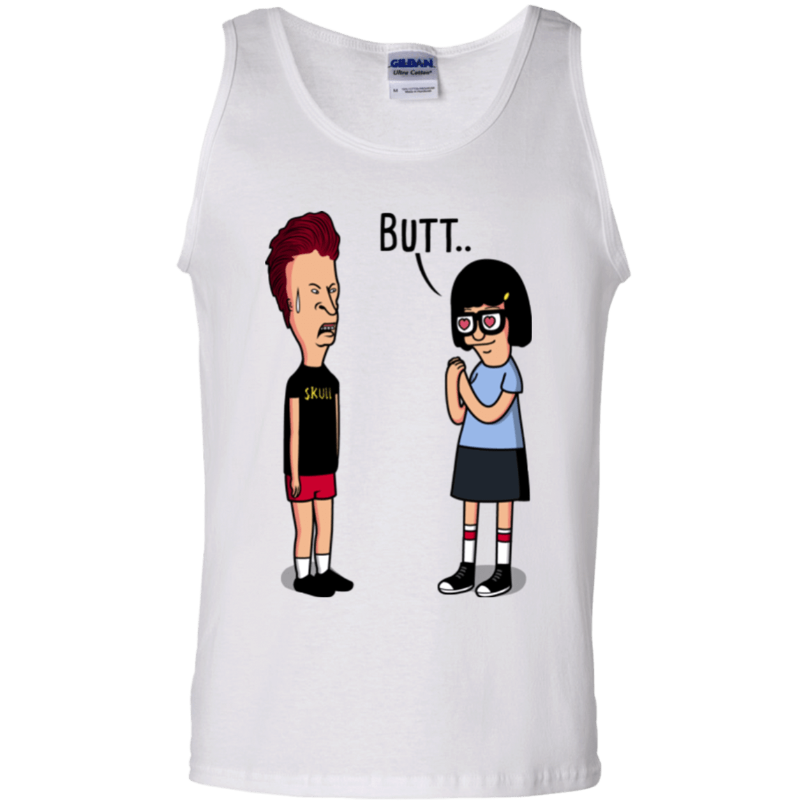 T-Shirts White / S butt.. Men's Tank Top