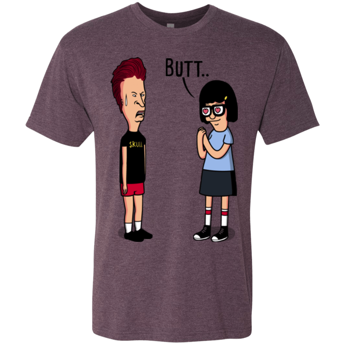 T-Shirts Vintage Purple / S butt.. Men's Triblend T-Shirt