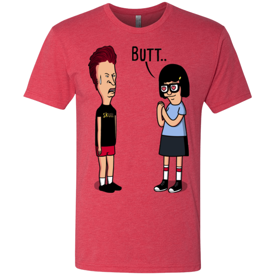 T-Shirts Vintage Red / S butt.. Men's Triblend T-Shirt