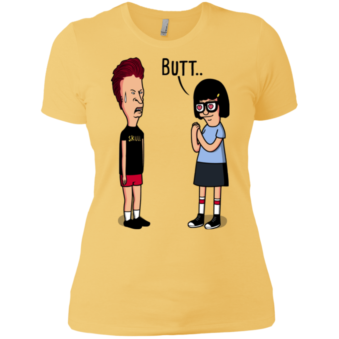 T-Shirts Banana Cream/ / X-Small butt.. Women's Premium T-Shirt