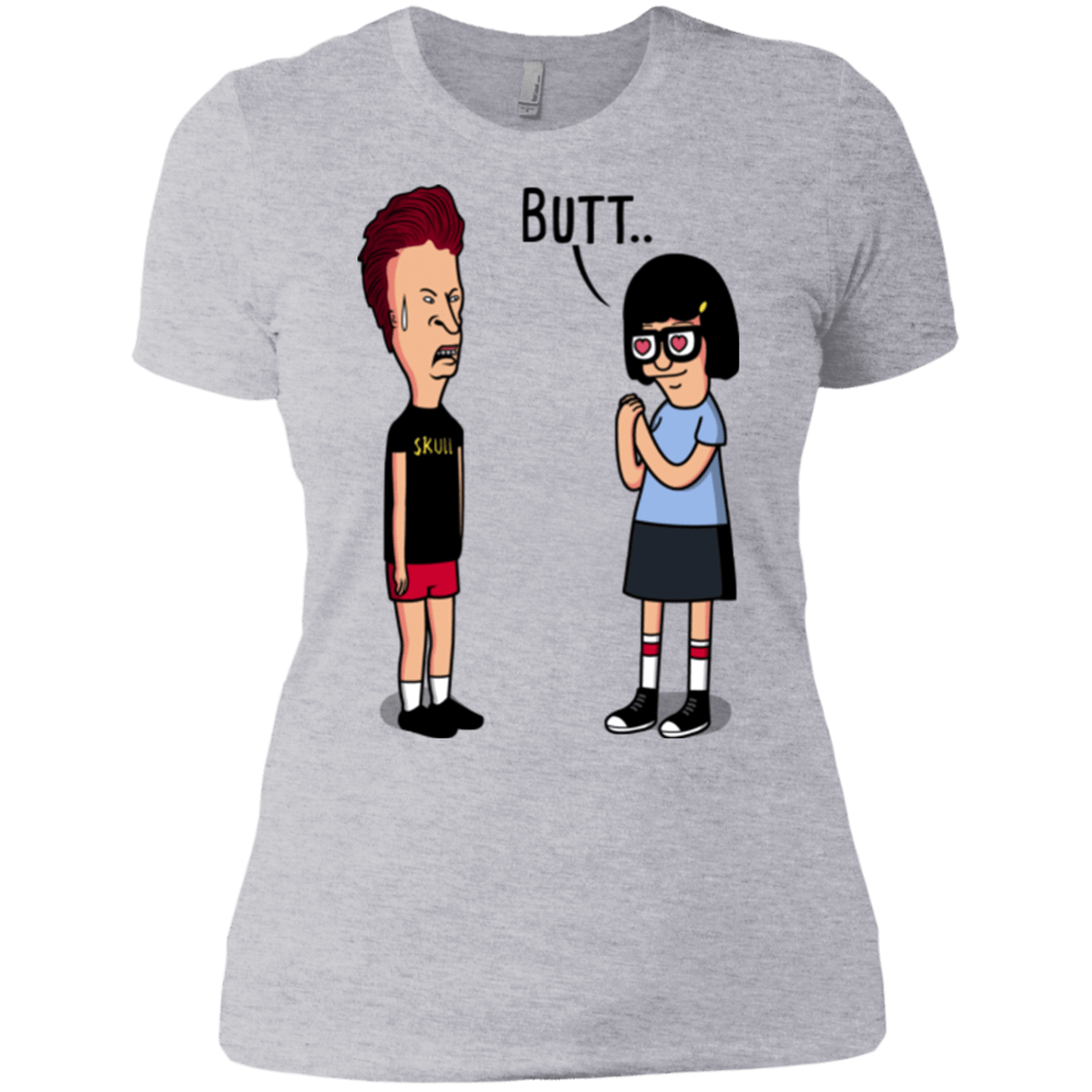 T-Shirts Heather Grey / X-Small butt.. Women's Premium T-Shirt
