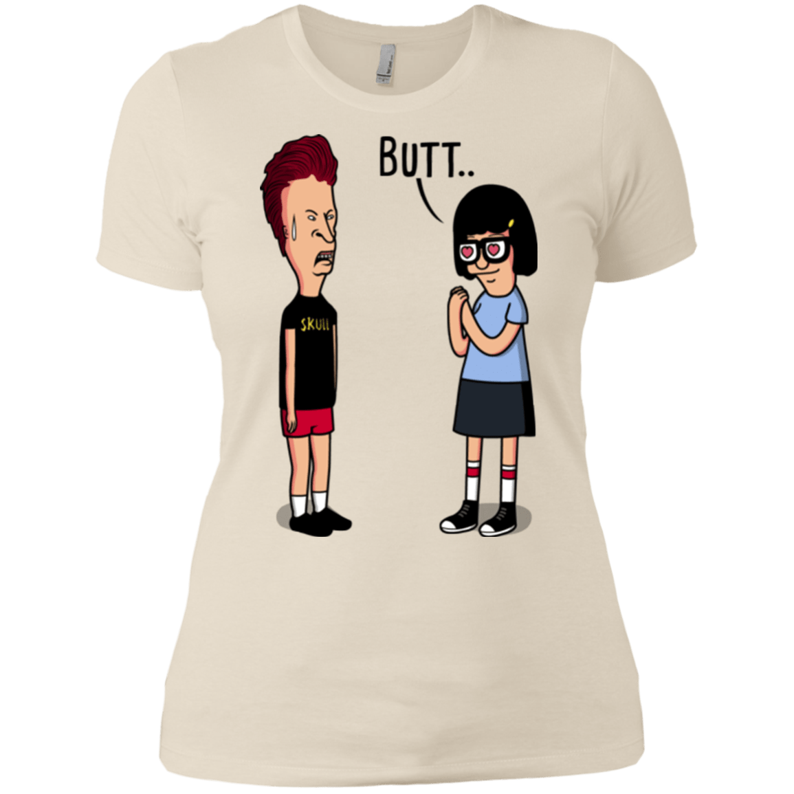 T-Shirts Ivory/ / X-Small butt.. Women's Premium T-Shirt