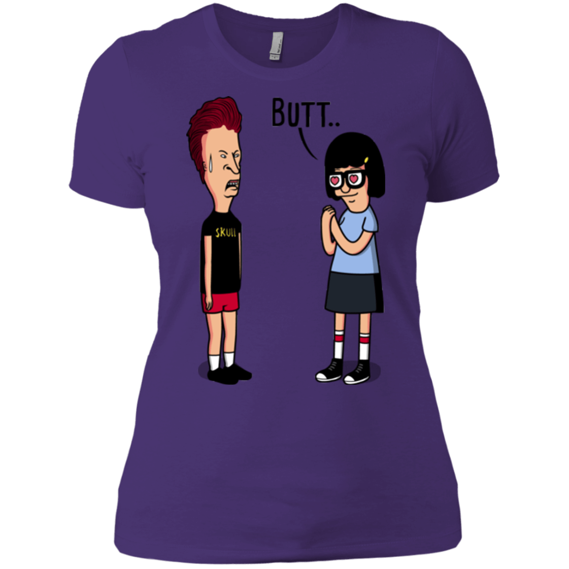 T-Shirts Purple Rush/ / X-Small butt.. Women's Premium T-Shirt