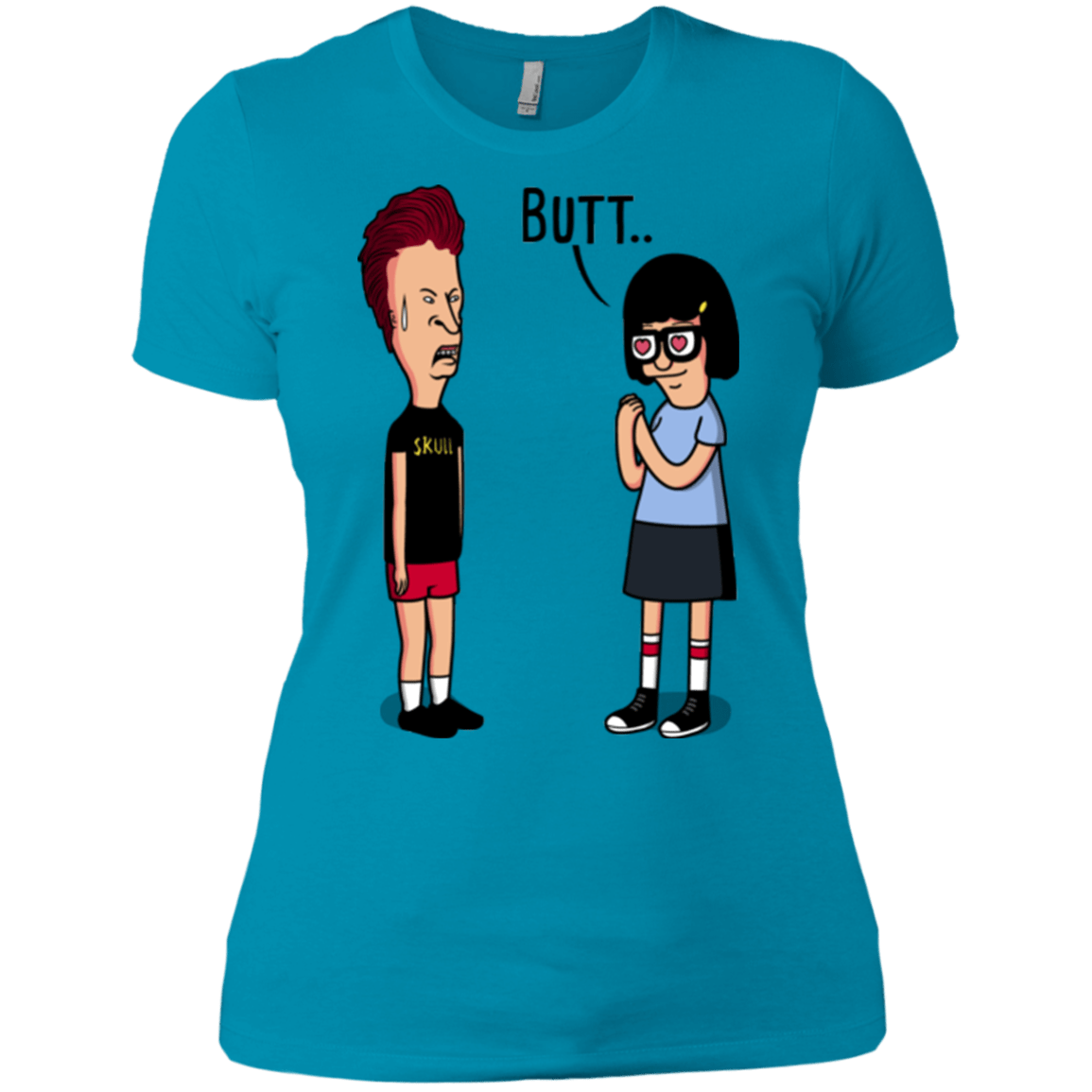 T-Shirts Turquoise / X-Small butt.. Women's Premium T-Shirt
