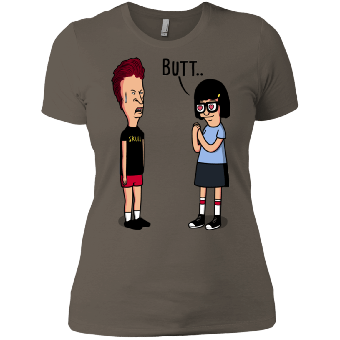 T-Shirts Warm Grey / X-Small butt.. Women's Premium T-Shirt