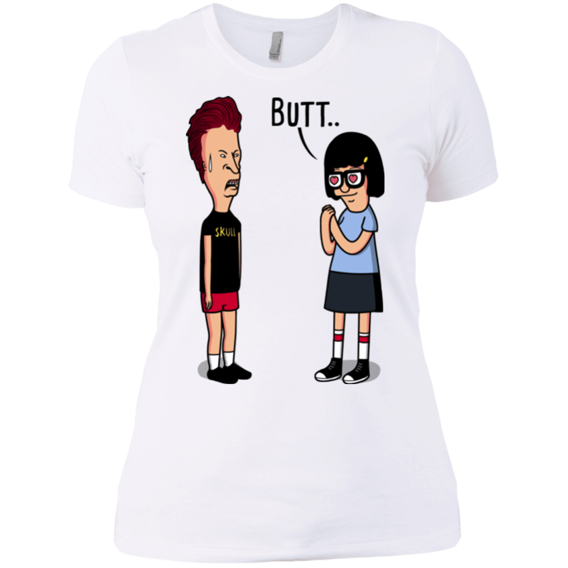 T-Shirts White / X-Small butt.. Women's Premium T-Shirt