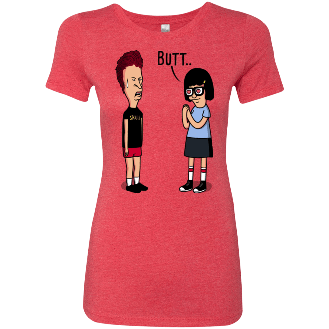 T-Shirts Vintage Red / S butt.. Women's Triblend T-Shirt