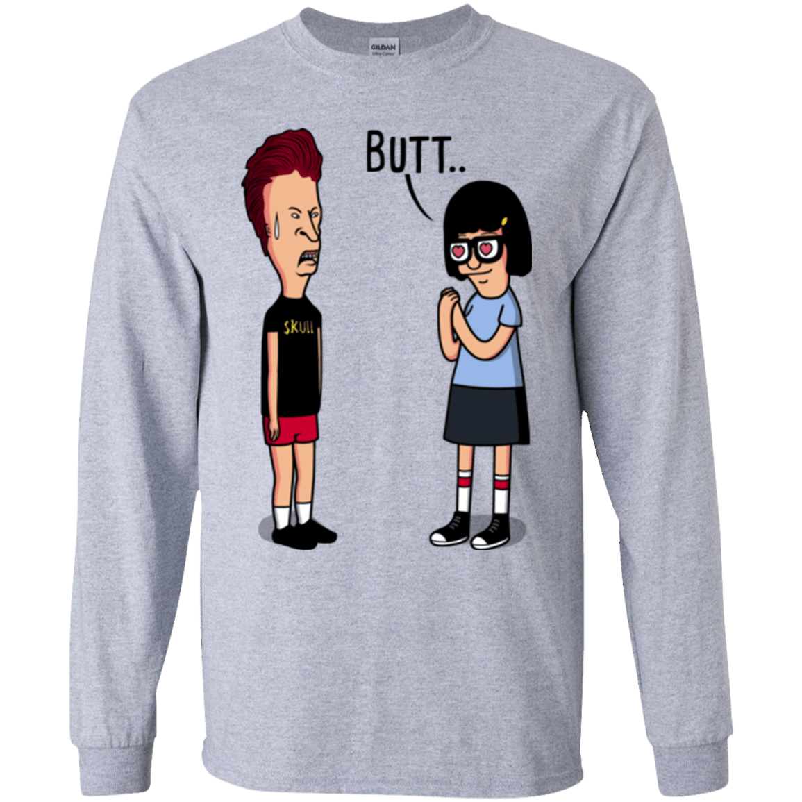 T-Shirts Sport Grey / YS butt.. Youth Long Sleeve T-Shirt